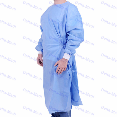 反ウイルスの訪問者の使い捨て可能な手術衣の防水病院のスーツのニットの袖口
